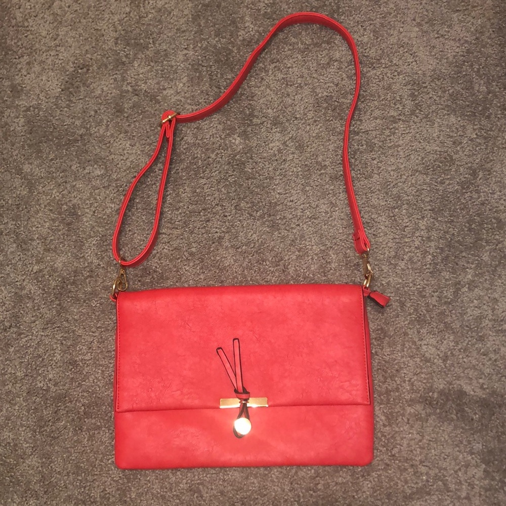 Red Shoulder Purse
